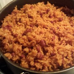 A picture of Oh so goood, Spanish Rice with Chorizo.