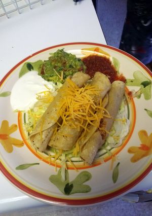 A picture of taquitos.