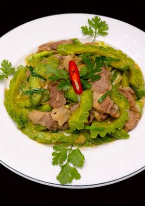 Hình của món SP.0732 - Thịt Heo Xào Khổ Qua.
