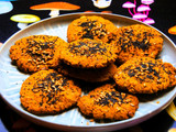Galletas de garbanzos, pimentón y semillas