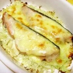 A picture of Baked Salmon with Mayonnaise and Cheese.