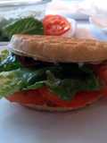 Waffle BLT's with a tangy herb sauce