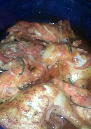 A picture of Spanish chicken.