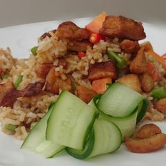 A picture of Fried Rice Top Pork Lard.