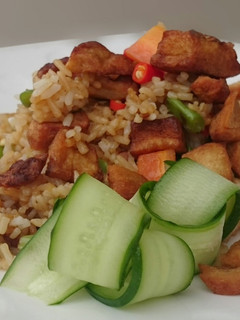 A picture of Fried Rice Top Pork Lard.
