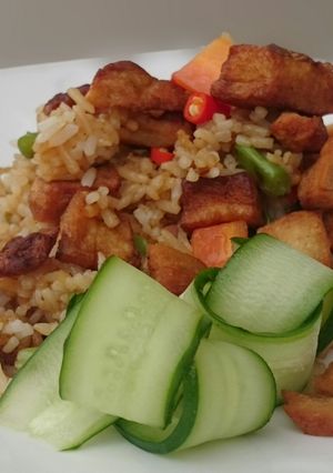 A picture of Fried Rice Top Pork Lard.