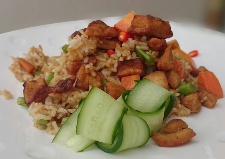 Step-by-Step Guide to Make Homemade Fried Rice Top Pork Lard