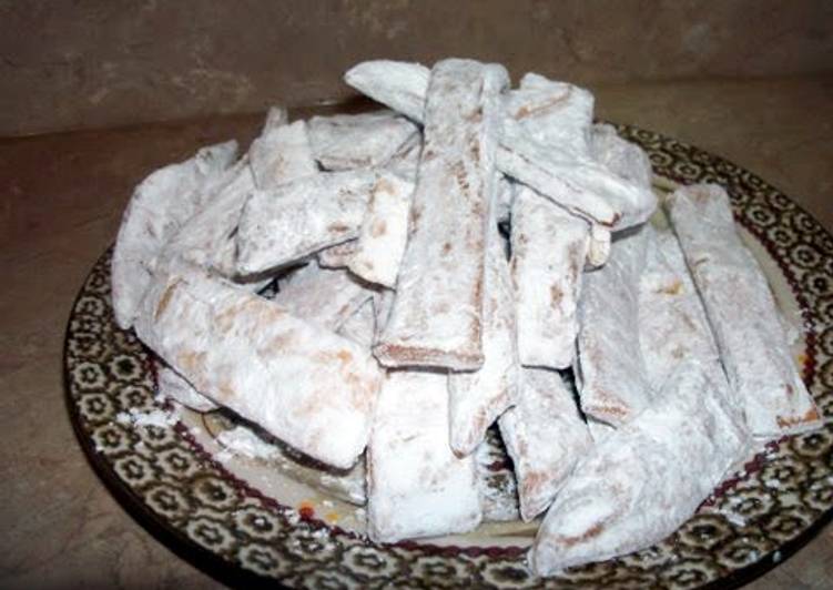 Polish chrusciki/ fried dough dessert