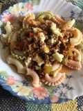Pasta corta con salsa boloñesa