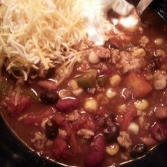A picture of HOT chili con carne.