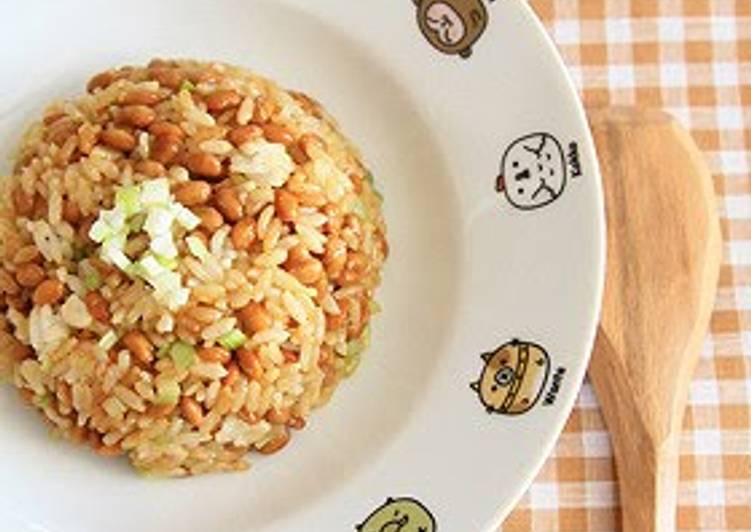 Easy 5 Minute Recipe! Fried Rice with Natto