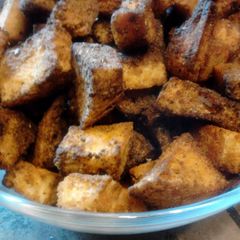 A picture of Cheesy Taco Fiesta Croutons.