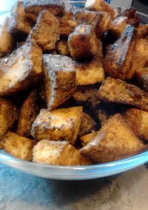 A picture of Cheesy Taco Fiesta Croutons.