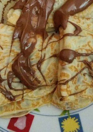 صورة لوصفة كريب بالنوتيلا
