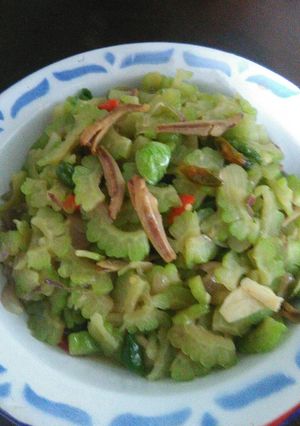 Foto resep Tumis pare teri pete