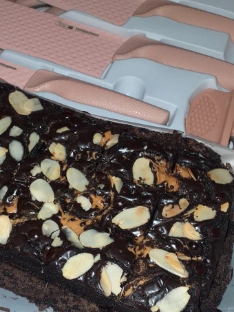 Cara Mudah Menyiapkan Resep Brownies panggang selai kacang yang  Bikin Ketagihan Anti Ribet, Uenak Banget