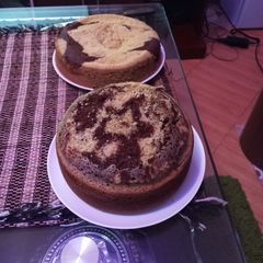 A picture of Vanilla chocolate cake.
