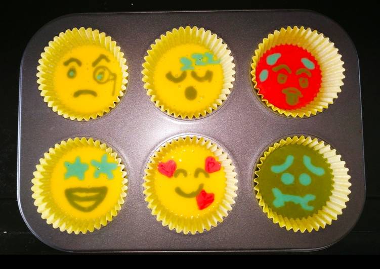 Recipe of Super Quick Homemade Emoji Cupcakes