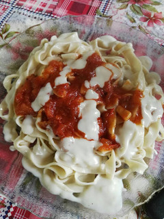 Una foto de Fideos Caseros al huevo