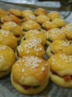 Foto resep Burger cookies kue kering