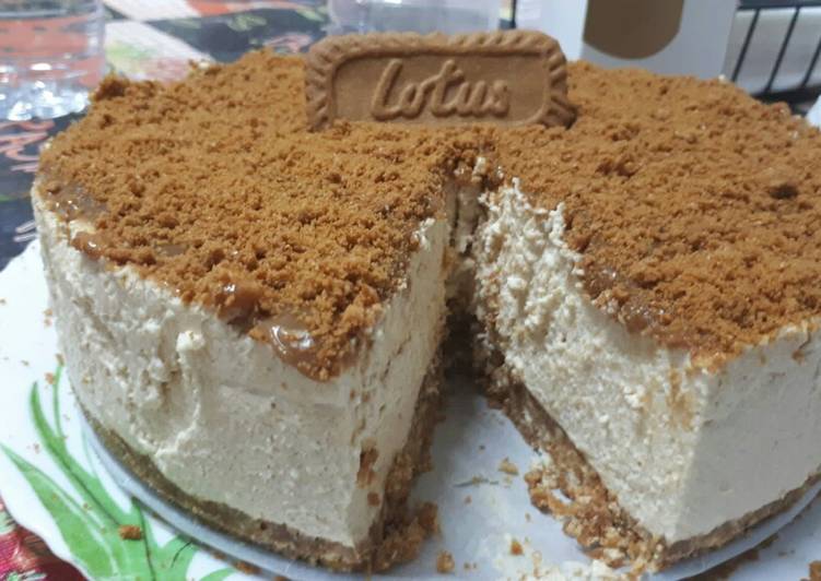 Tarta de queso Lotus fría