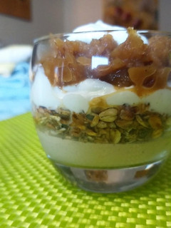 Una foto de Panna Cotta Sunshine al toque Azul