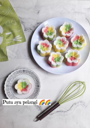 Foto resep Putu ayu pelangi 🌈🌈