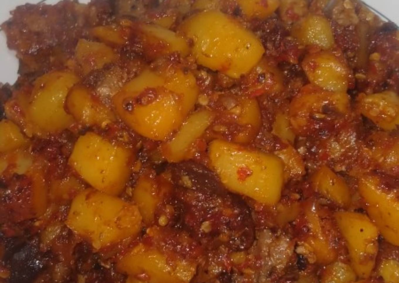 Sambel goreng kentang ati ampela
