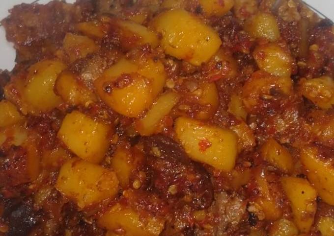 Cara Gampang Membuat Sambel goreng kentang ati ampela yang Enak