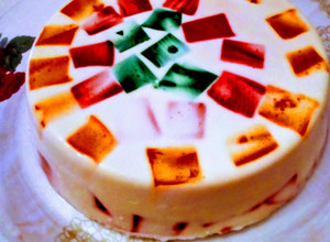 Una foto de Gelatina en Mosaico de 3 Colores