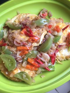 Foto resep Telor ceplok bumbu tumis