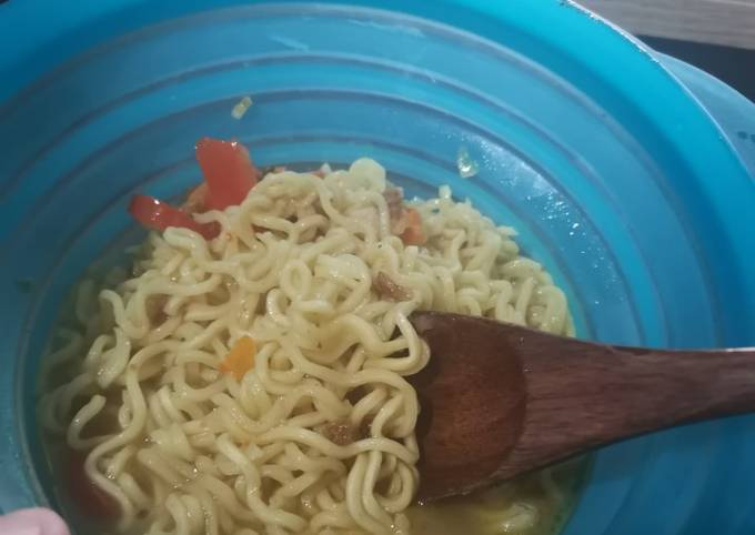 Resep Mie tek tek indomie kuah cabe gendot Anti Gagal