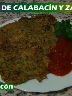 Una foto de TORTITAS DE CALABACÍN Y ZANAHORIA ¡¡BUENÍSIMAS!! 😋💚