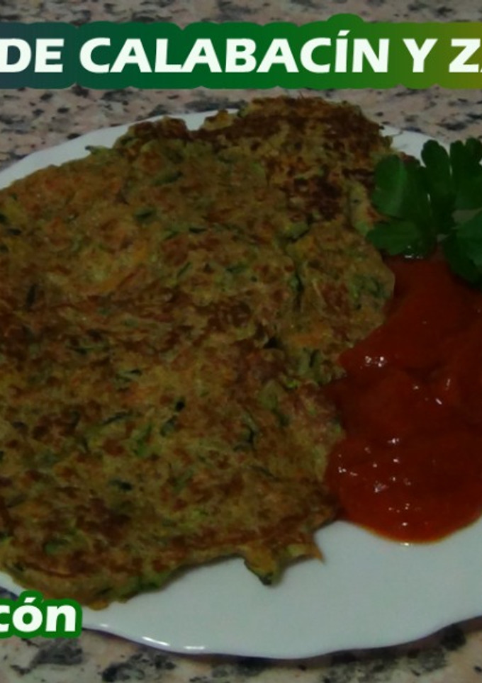 Una foto de TORTITAS DE CALABACÍN Y ZANAHORIA ¡¡BUENÍSIMAS!! 😋💚