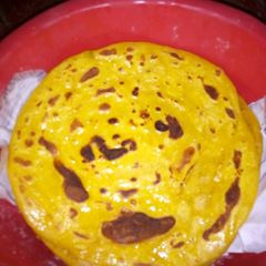 A picture of Pumpkin chapati.