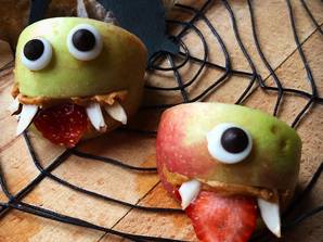 Μηλοτερατάκια για το Halloween