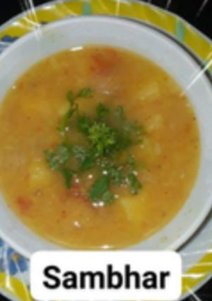A picture of Sambhar.
