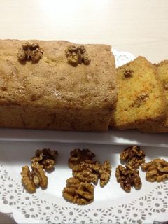 Una foto de Budin de zanahoria con nueces