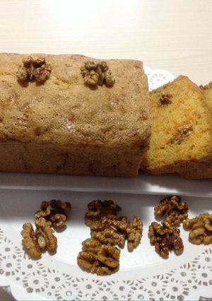 Una foto de Budin de zanahoria con nueces