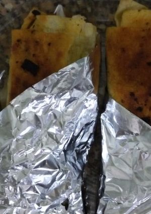 A picture of Shawarma Wraps in Saj Bread.
