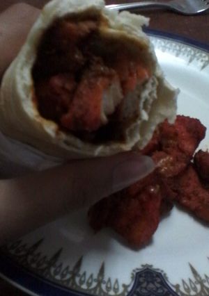 A picture of Spicy Shawarma.