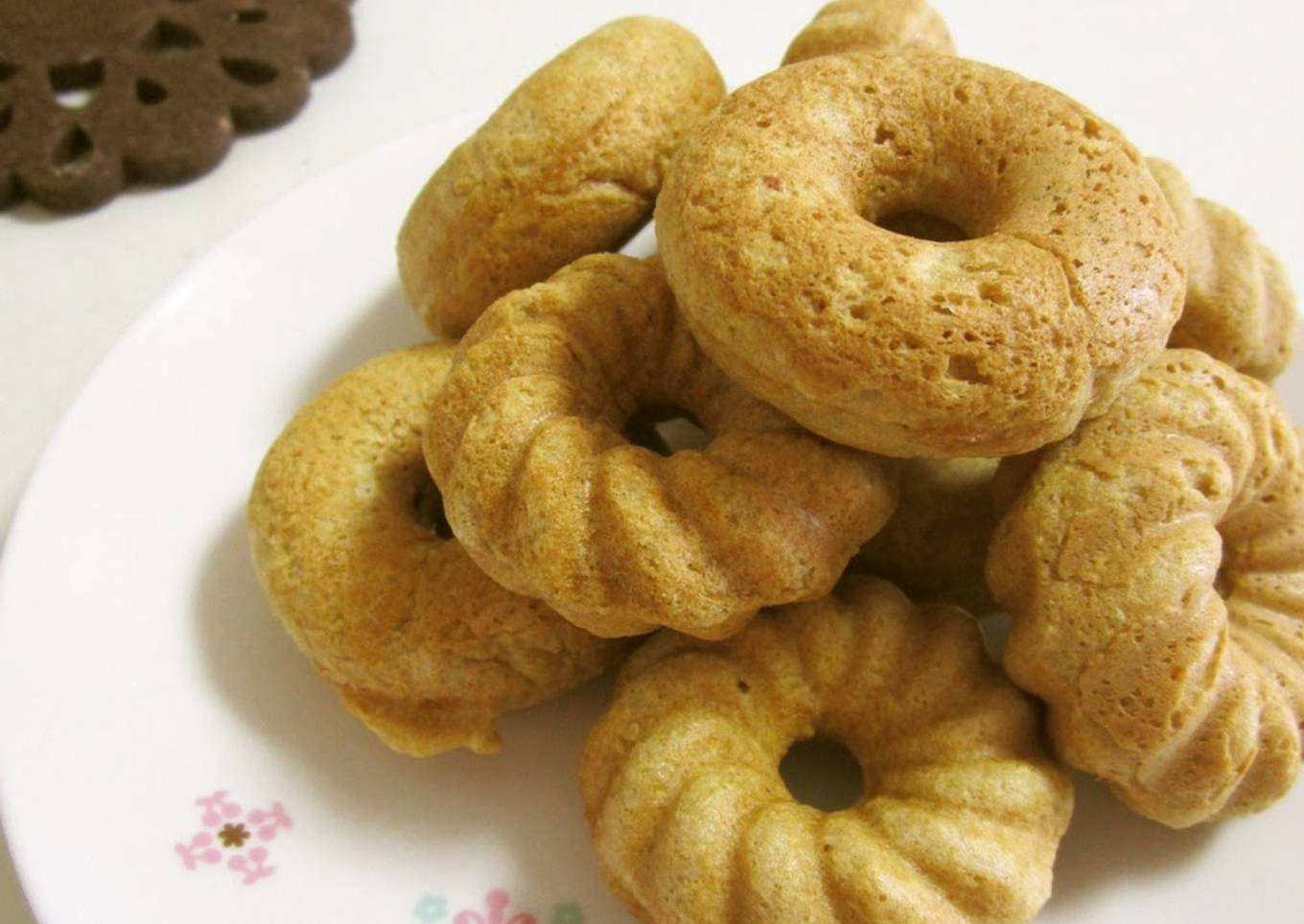 Baked Whole Wheat and Okara Maple Donuts