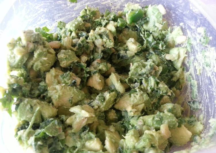 Steps to Make Any-night-of-the-week Chunky Avocado and Cilantro Pesto