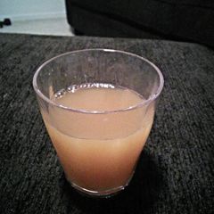 A picture of Holiday relief apple cider.
