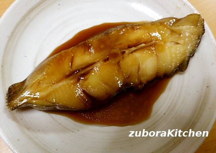 Easy &amp; Rich Soy Sauce Flavored Flounder