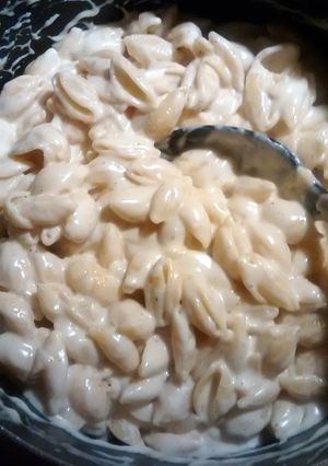 A picture of Bri's White Cheddar Mac.