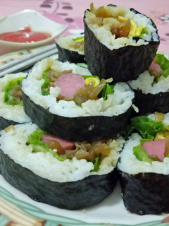 Foto resep Jamur Teriyaki Sushi Roll