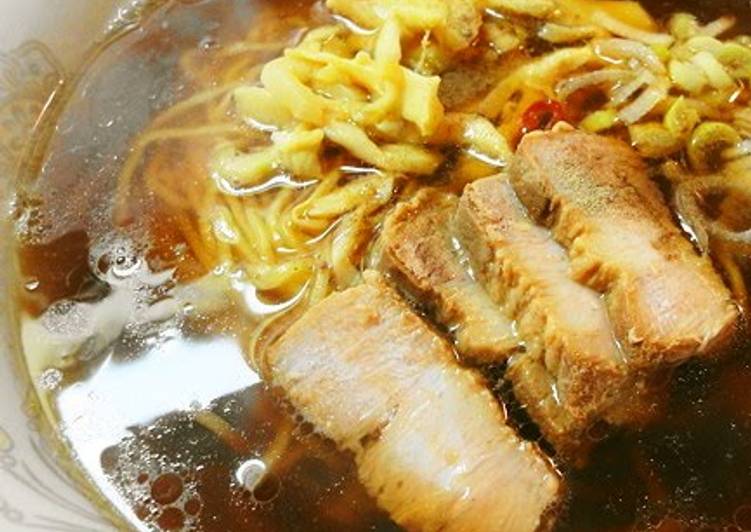 Simple Way to Make Super Quick Homemade Char Siu Soy Sauce Ramen