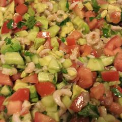 A picture of Oregon Shrimp Meat Ceviche.
