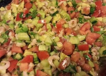 Easiest Way to Cook Delicious Oregon Shrimp Meat Ceviche